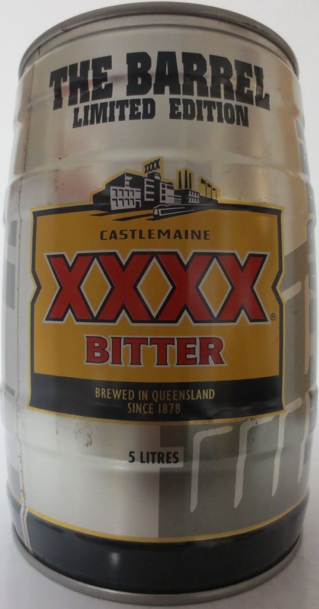 CASTLEMAINE XXXX BITTER THE BARREL LIMITED EDITION (5L) Nr.1 