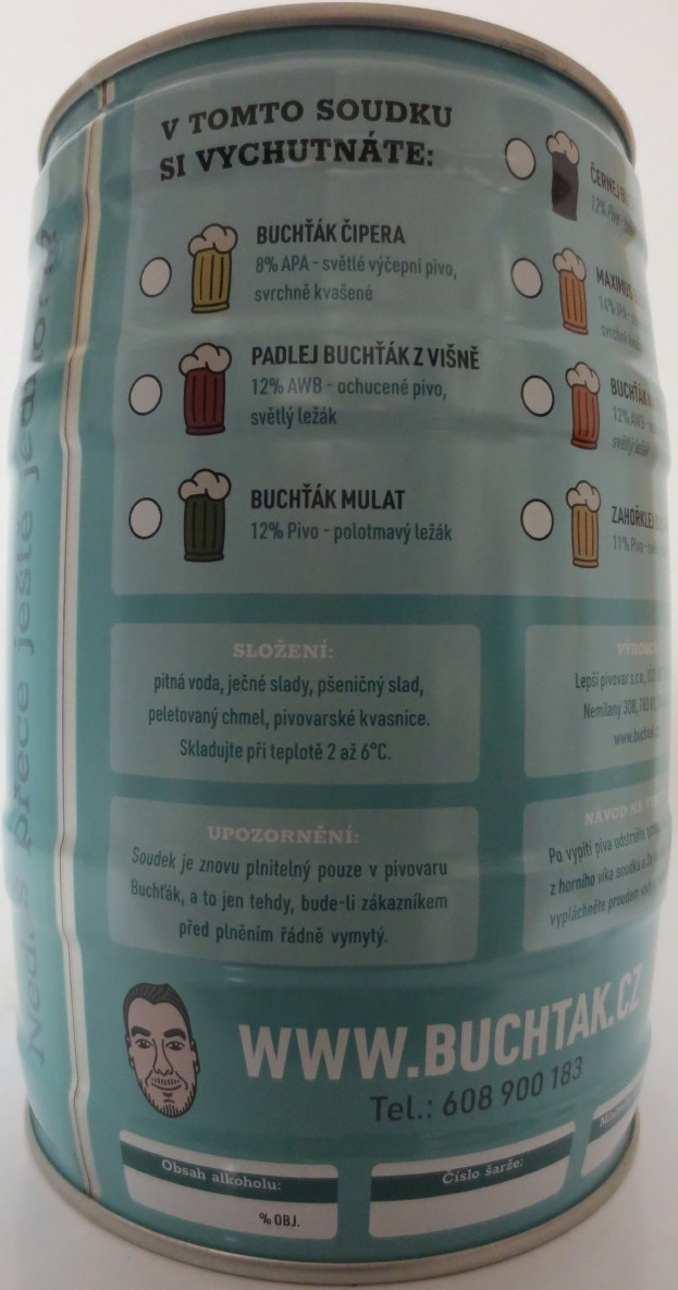 BUCHŤÁK PIVOVAR (5L) č.1