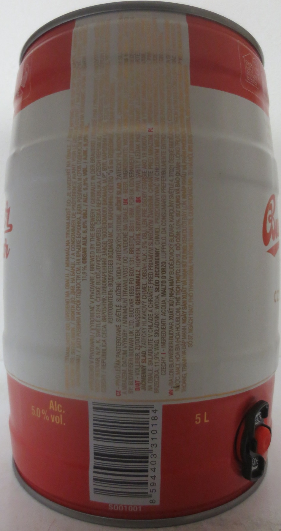 Budweiser Budvar ORIGINAL CZECH LAGER (5L) č.2