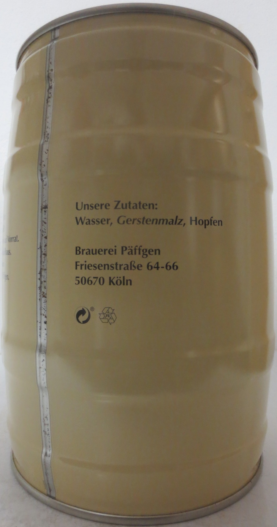 Halver Pitter Päffgen kölsch seit 1883 (5L) Nr.1