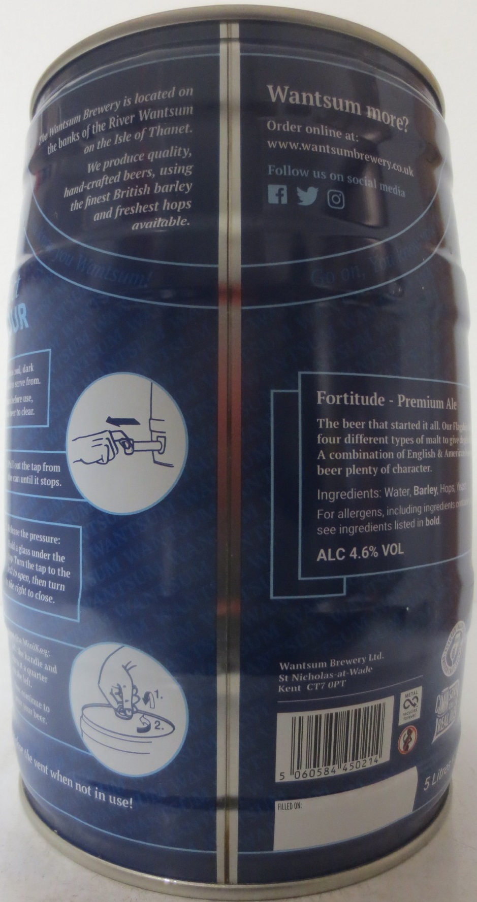 WANTSUM FORTITUDE Premium Ale ALC 4,6% VOL (5L) Nr.1