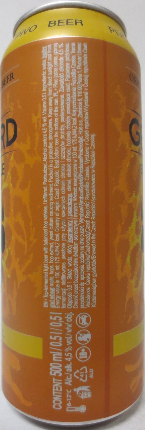 GEPARD SVĚTLÝ ALE 4,5% alc. (50cl) (B/O)