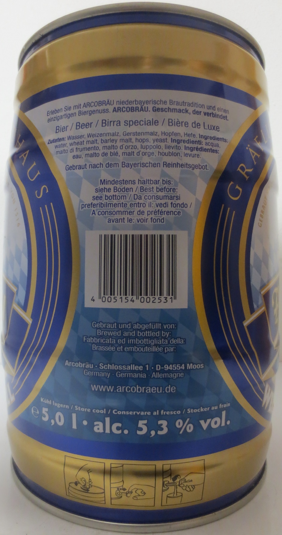 Arcobräu WEISS BIER (5L) Nr.2 