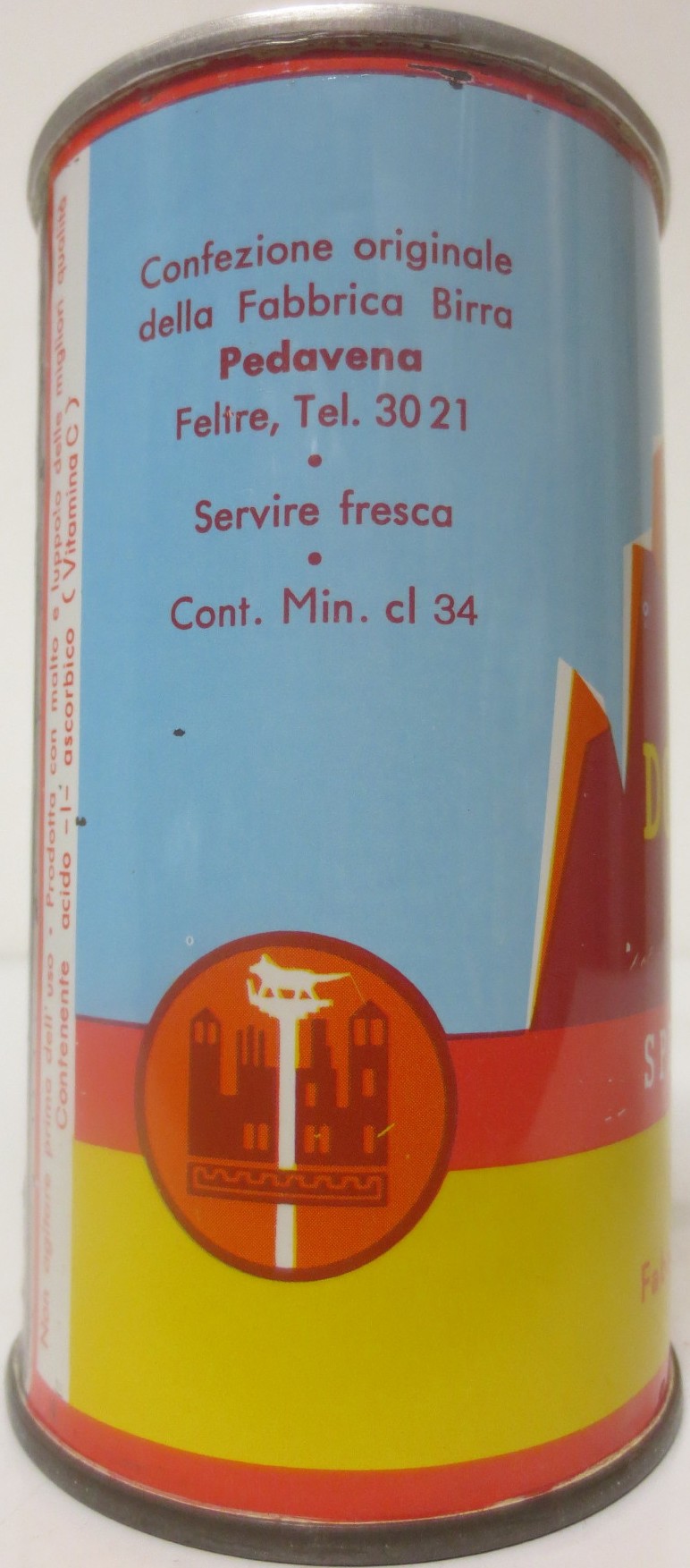 DOLOMITEN BIER SPEZIAL EXPORT PEDAVENA Fabbrica Birra Pedavena (34cl) (B/O) (SS) Nr.1