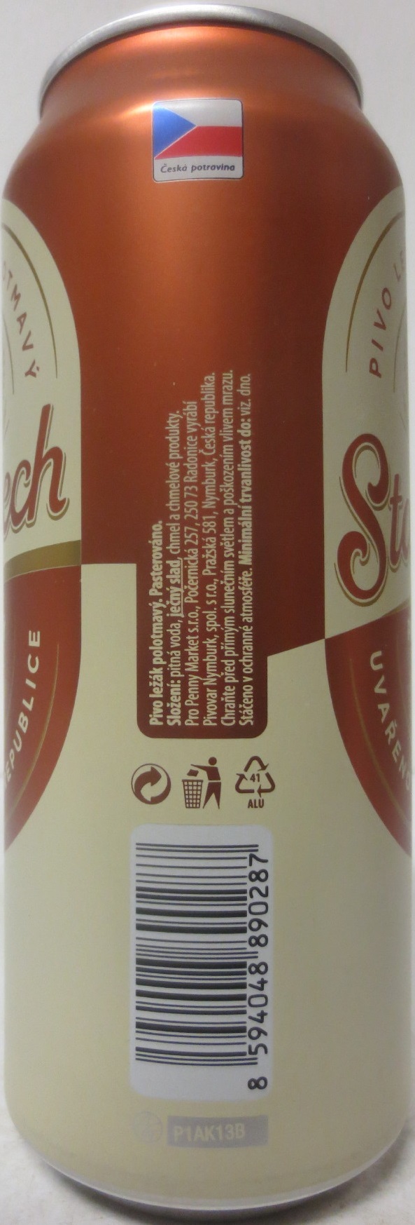 Staročech POLOTMAVÝ PIVO LEŽÁK POLOTMAVÝ (50cl) (B/O) č.3