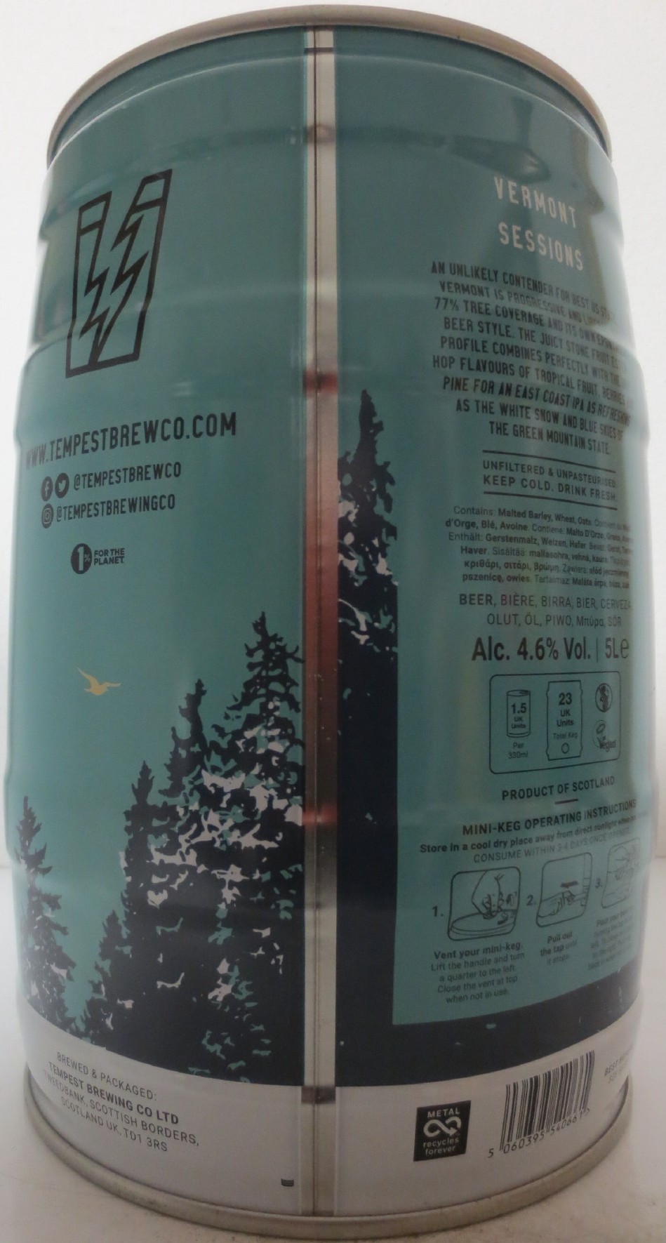 TEMPEST BREWING CO VERMONT SESSIONS (5L) Nr.1 
