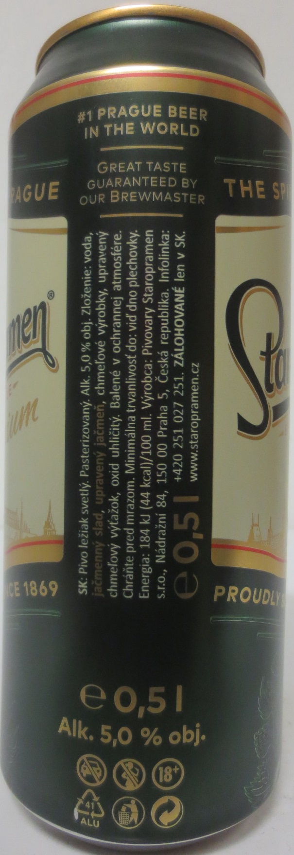 Staropramen EST. IN PRAGUE Premium (SK) (50cl) (B/O) č.2