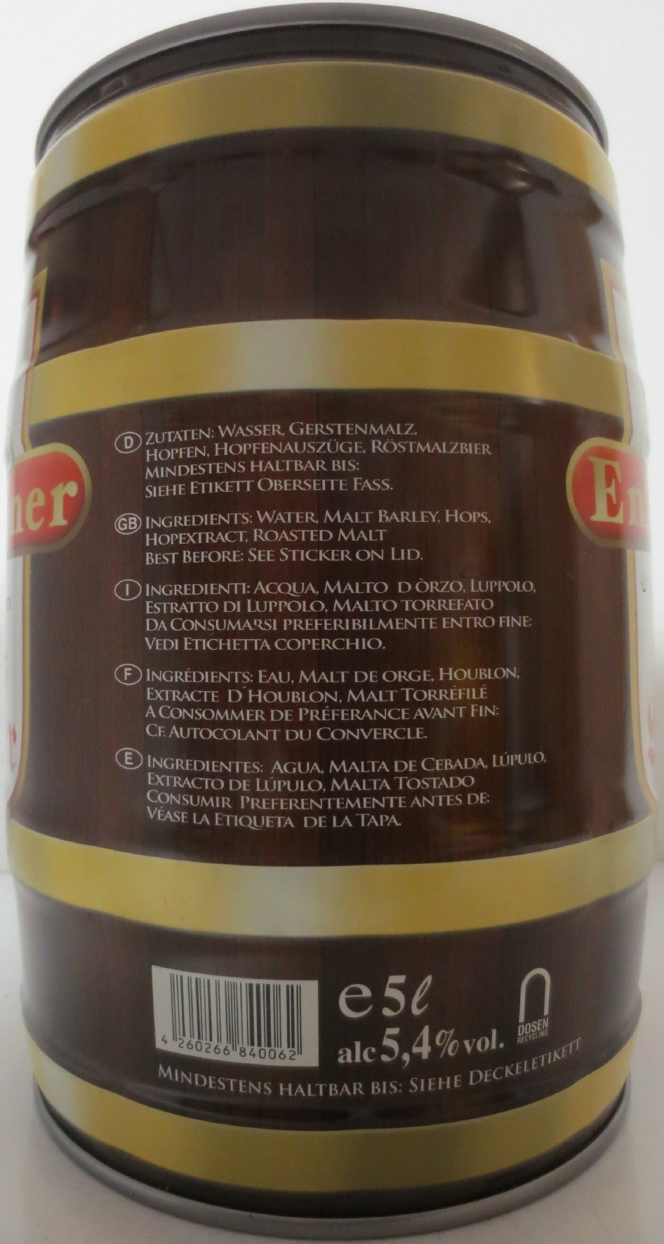 Enzensteiner Dunkles Landbier (5L) Nr.1 