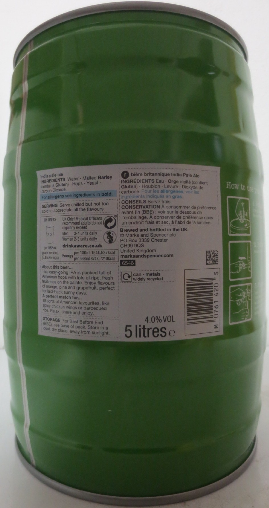 ADNAMS BREWERY AMERICAN Laid Back IPA 100% WEST COAST HOPS (5L) Nr.1 