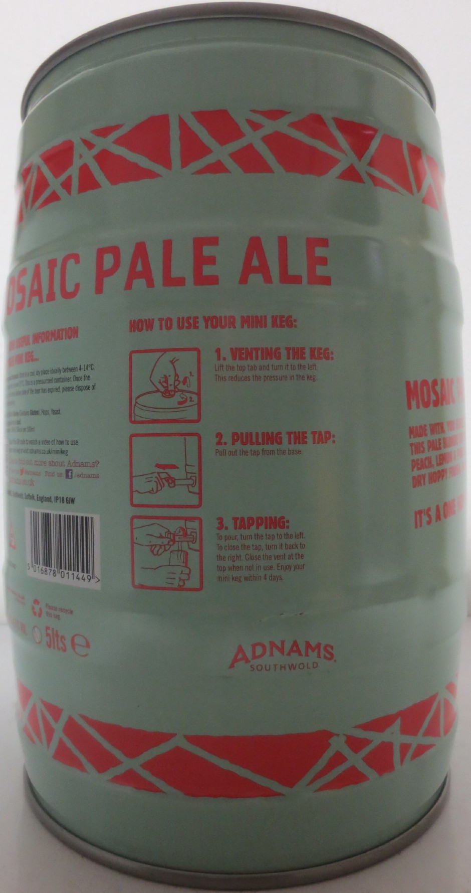 ADNAMS SOUTHWOLD MOSAIC PALE ALE (5L) Nr.1 