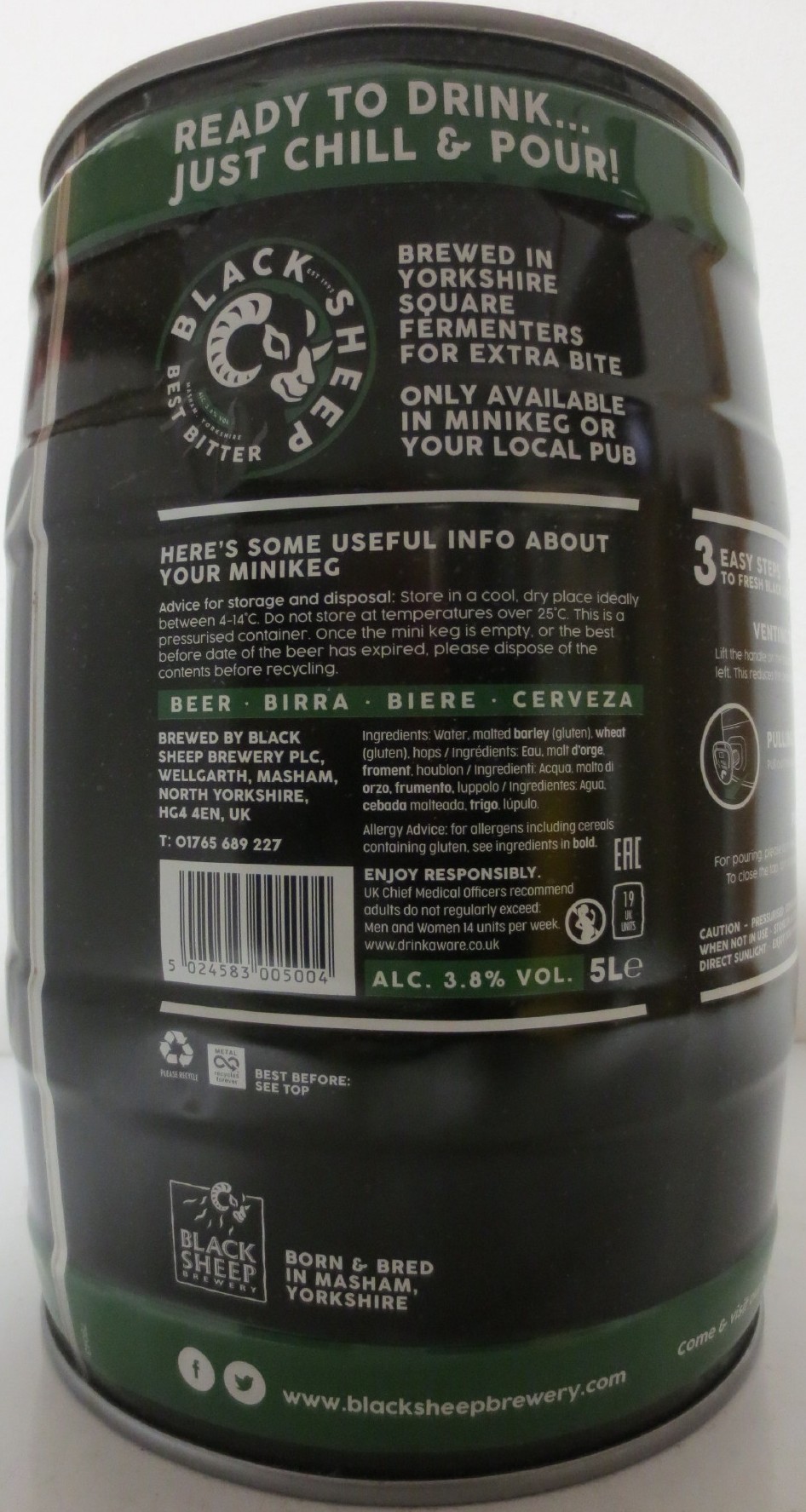 BLACK SHEEP BEST BITTER (5L) Nr.1 