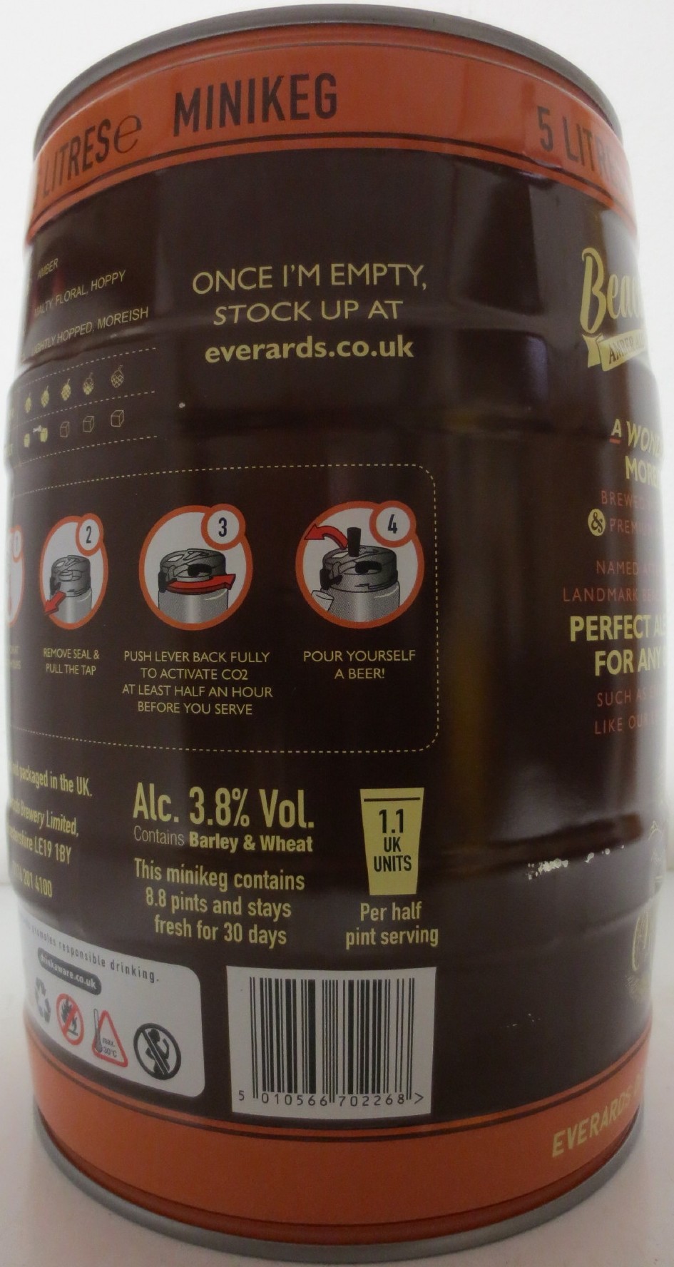 EVERARDS Beacon Hill AMBER ALE (5L) Nr.1 