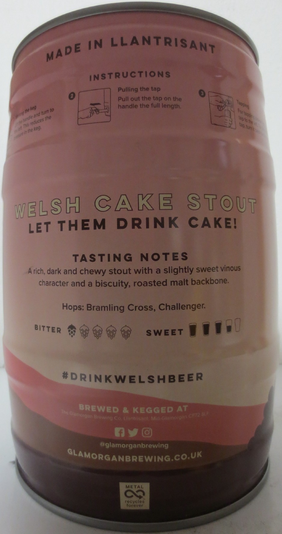GLAMORGAN BREWING CO. WELSH CAKE STOUT (5L) Nr.1