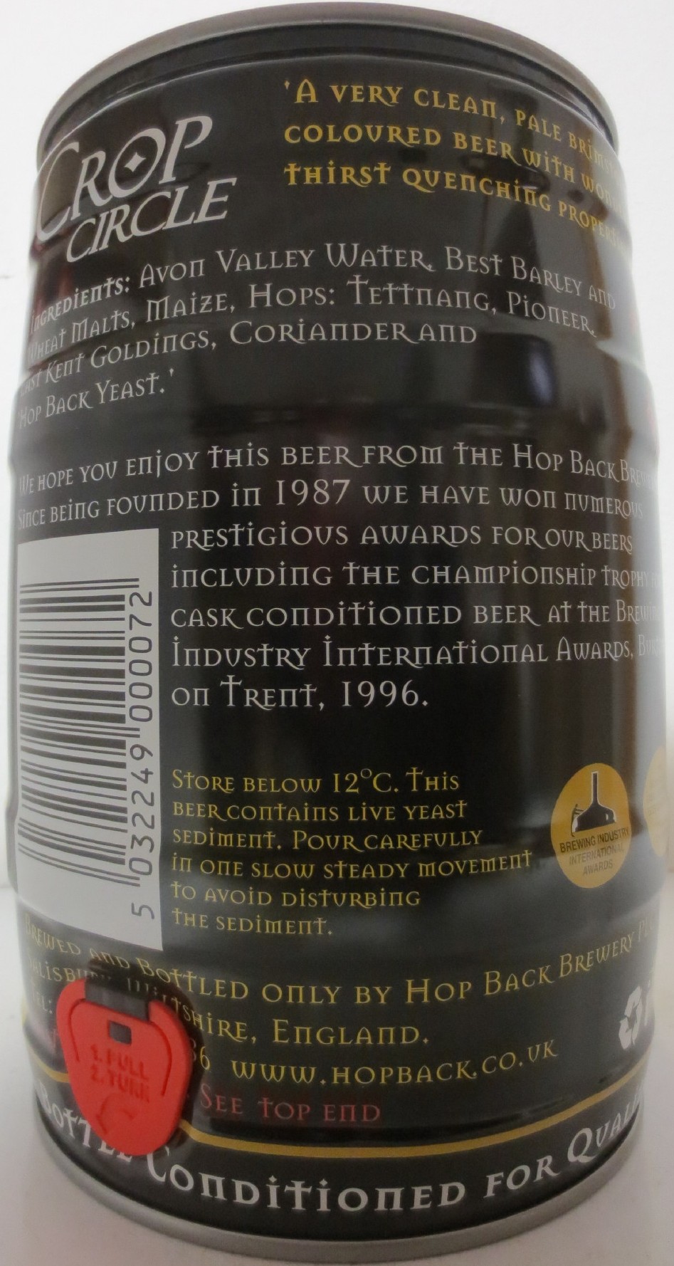 HOP BACK BREWERY CROP CIRCLE (5L) Nr.1 