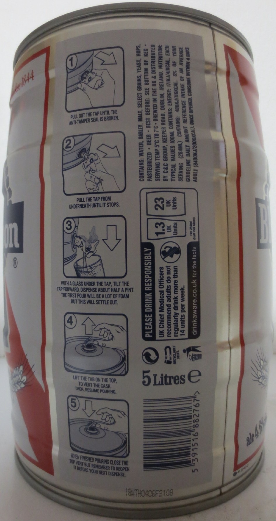 Pabst Blue Ribbon BEER (5L) Nr.1 