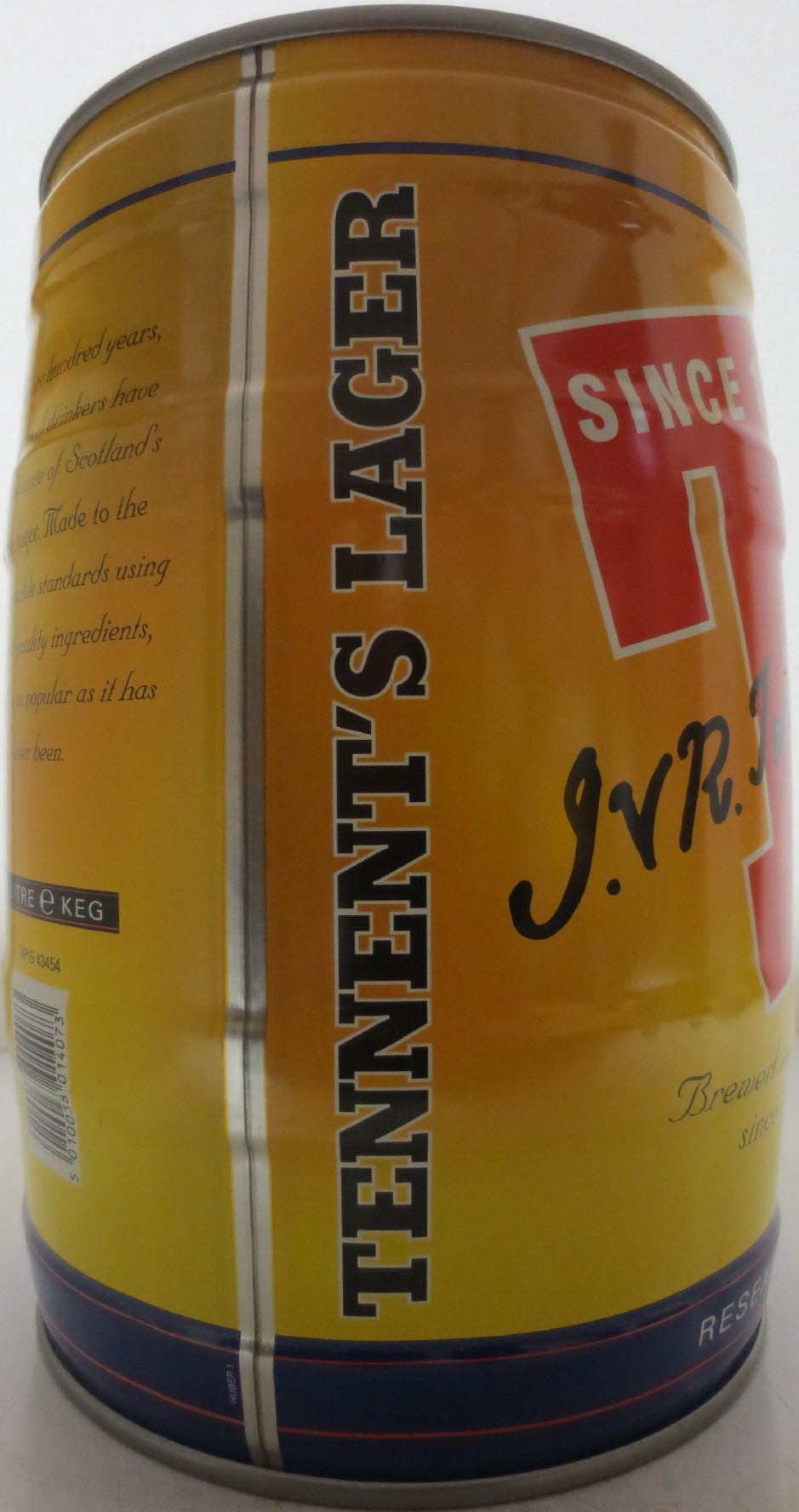 T J.VR. Tennent. SINCE 1885 (5L) Nr.1 