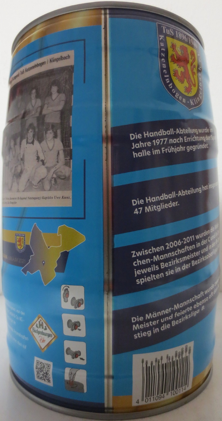 Hachenburger Pils Männer-Handball-Mannchaft des TuS K-K Saison 2018-2019! (5L) Nr.1 