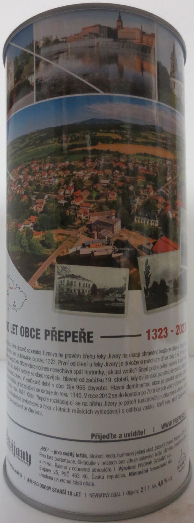 Svijany 450 - pivo světlý ležák PŘEPEŘE 700 LET 1323-2023 (200cl) č.1