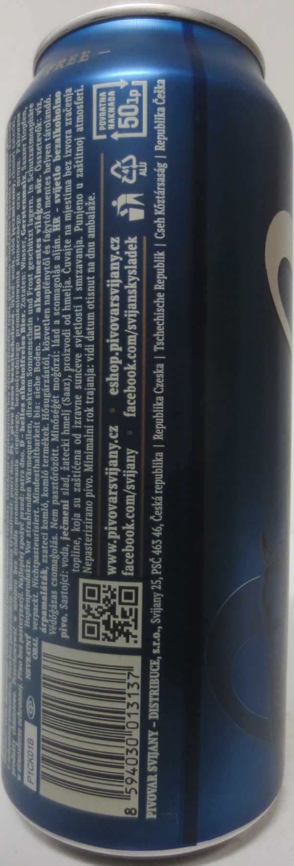 Svijany SVIJANSKÝ VOZKA - Nealkoholické pivo - 1564 Tradiční pivo bez pasterizace (CZ) (50cl) (B/O) č.1