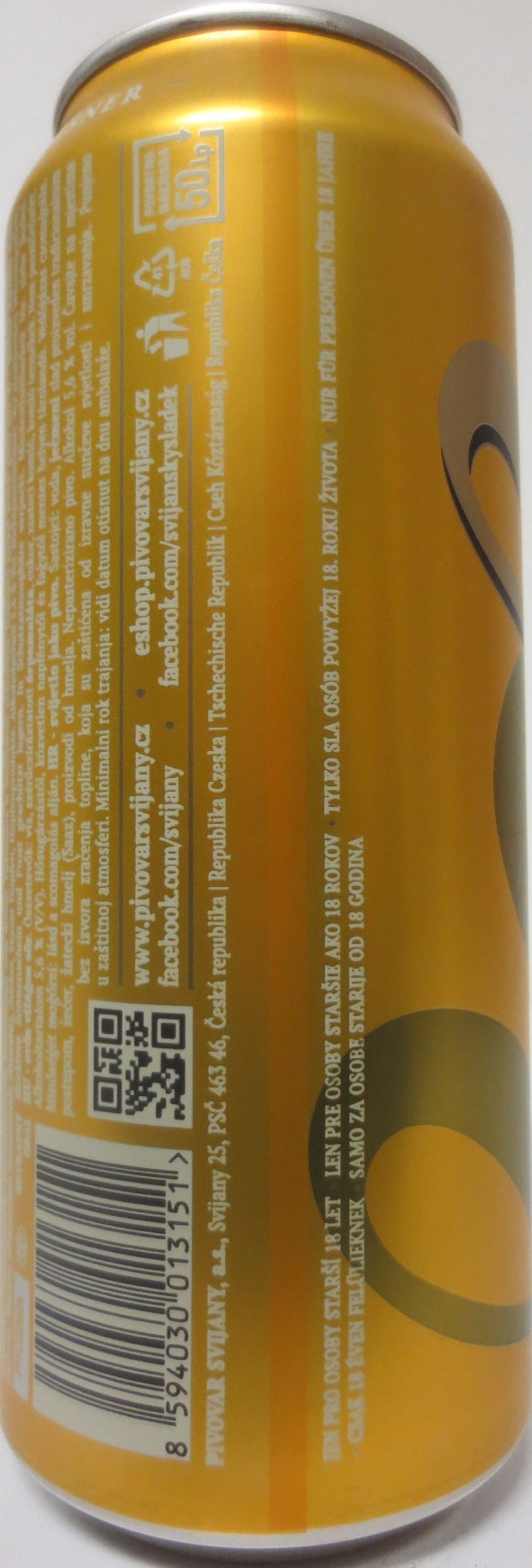 Svijany SVIJANSKÝ KNÍŽE 13 Světlé silné Tradiční pivo bez pasterizace 13 III (CZ) (50cl) (B/O) č.1
