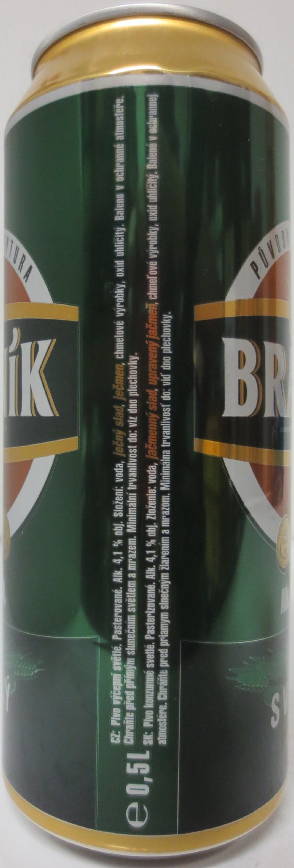 BRANÍK Alk. 4,1% obj. SVĚTLÝ (CZ) (50cl) (B/O) č.2