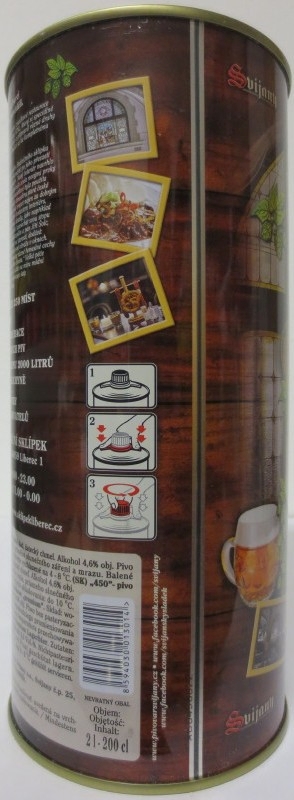 Svijany 450 Premiový ležák Radniční sklípek LIBEREC (200cl) č.1