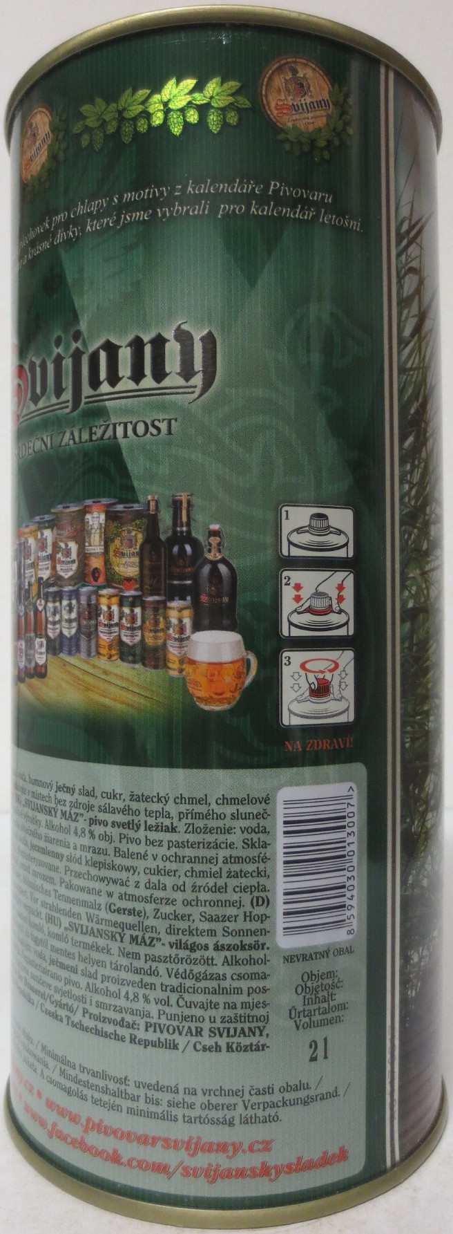 Svijany SVIJANSKÝ MÁZ dívky z kalendáře -No. 06/2020 (200cl)
