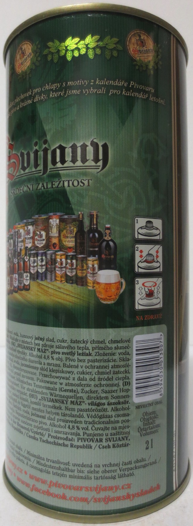 Svijany SVIJANSKÝ MÁZ dívky z kalendáře -No. 09/2020 (200cl)