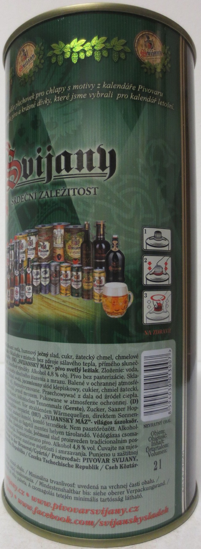 Svijany SVIJANSKÝ MÁZ dívky z kalendáře -No. 010/2020 (200cl)
