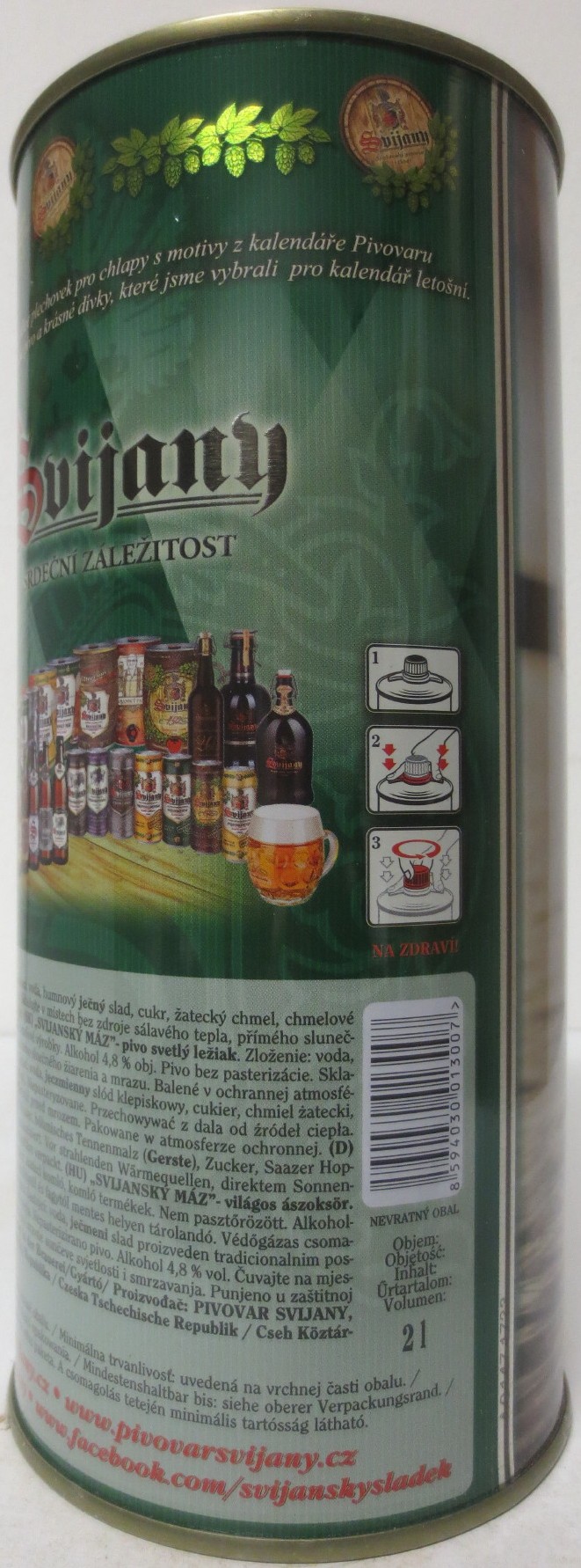 Svijany SVIJANSKÝ MÁZ dívky z kalendáře -No. 013/2020 (200cl)
