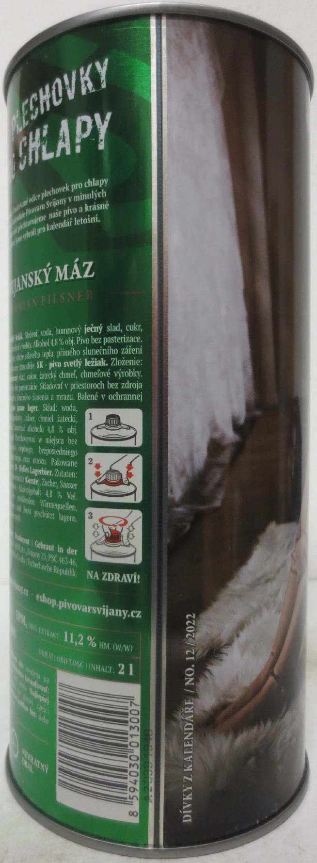 Svijany SVIJANSKÝ MÁZ dívky z kalendáře NO. 12/2022 (200cl)