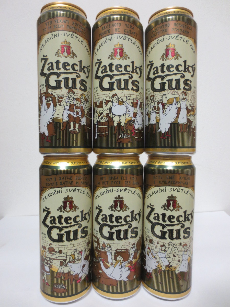 Žatecký Gus TRADIČNÍ.SVĚTLÉ.PIVO (45cl) (B/O) č.5/6