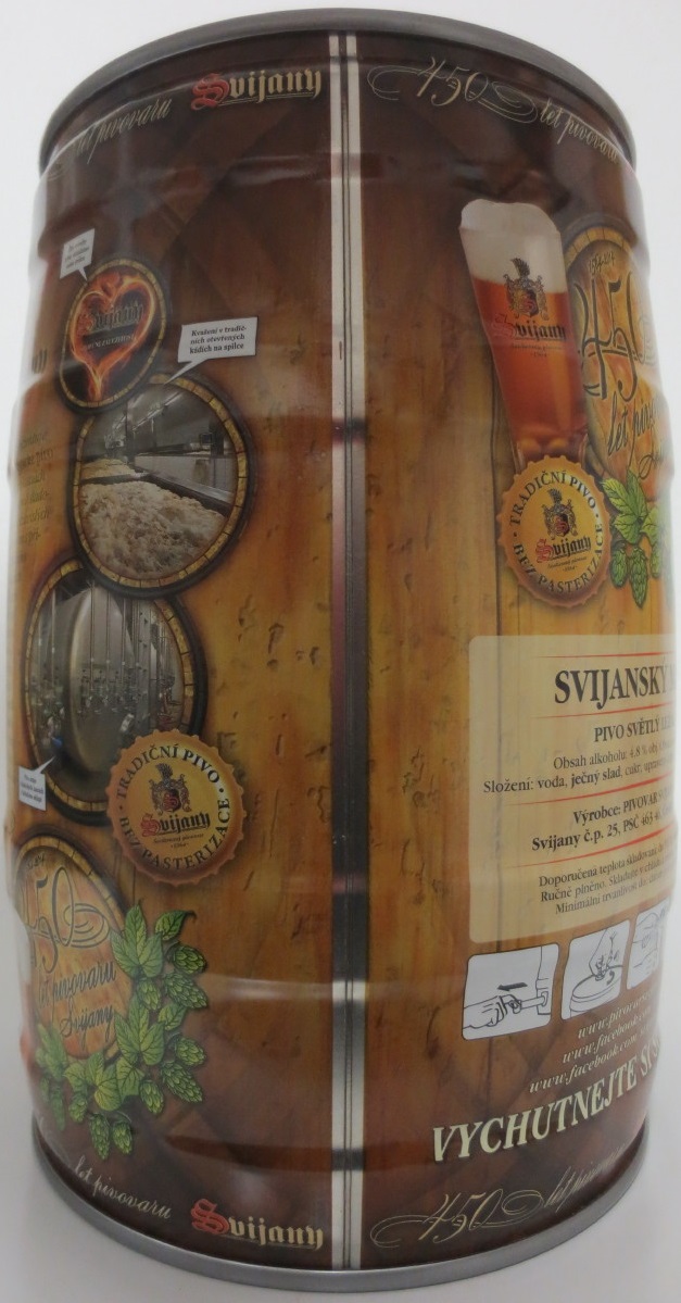 Svijany SVIJANSKÝ MÁZ Pivo světlý ležák 11% (5L) č.1
