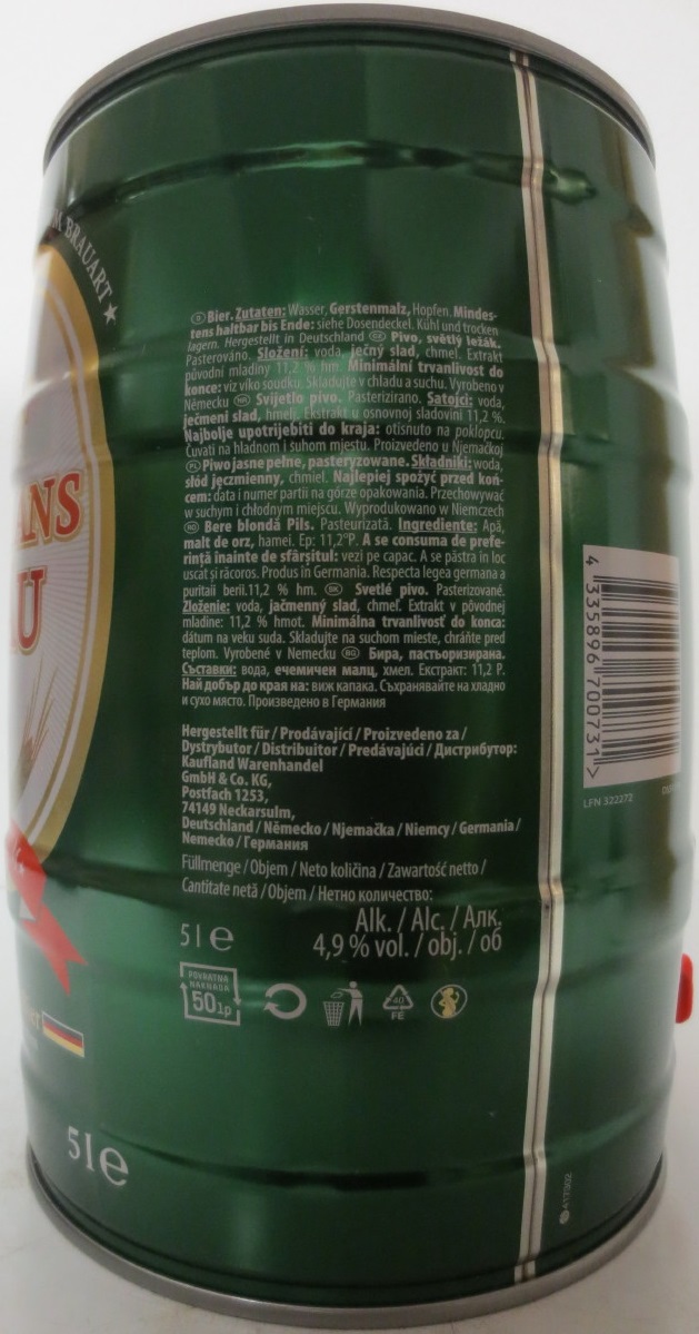 STEPHANS BRÄU Pils PREMIUM Deutsches Bier (5L) Nr.1