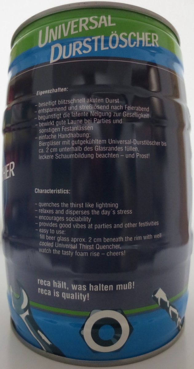 reca UNIVERSAL DURSTLÖCHER UNIVERSAL THIRST QUENCHER (5L) Nr.1 