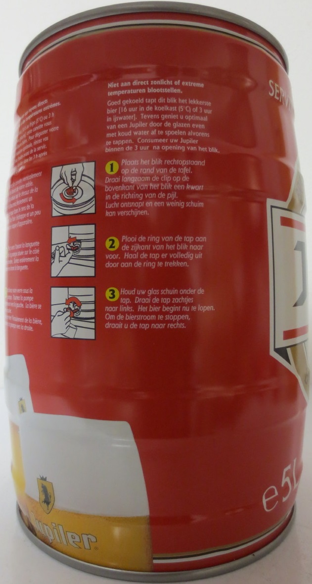 Jupiler BREWED AND CANNED IN BELGIUM (5L) Nr.1