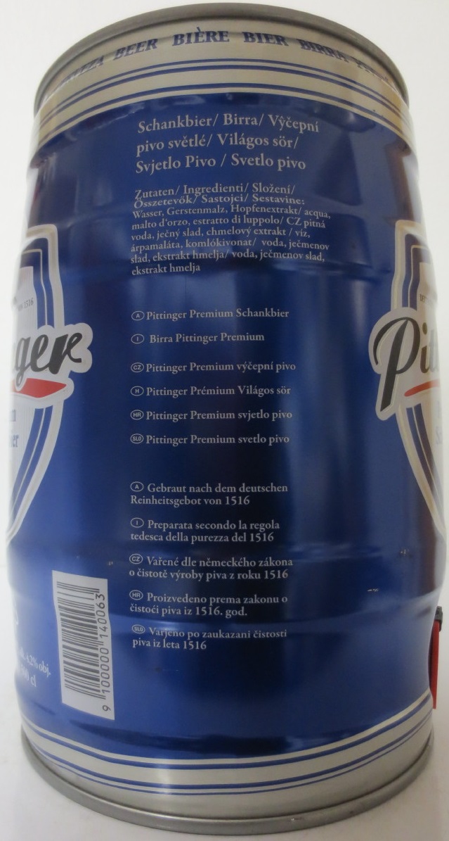 Pittinger Premium Schankbier (5L) Nr.1