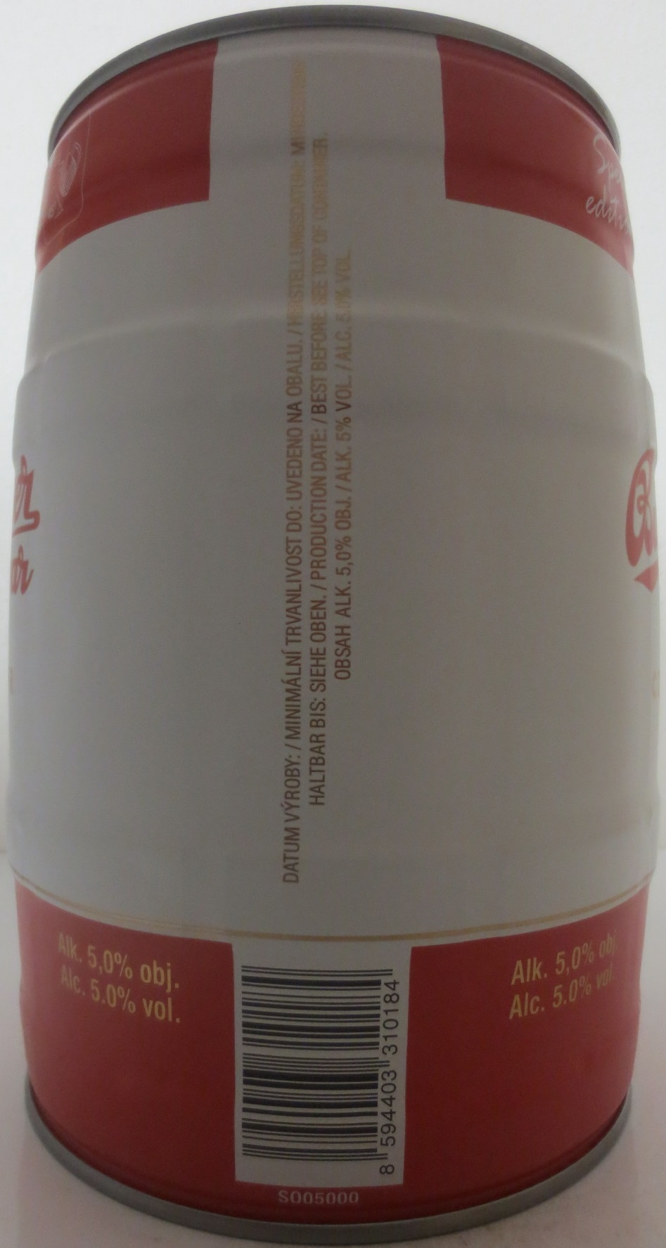 Budweiser Budvar ORIGINAL CZECH LAGER - WÜRTH (5L) č.1
