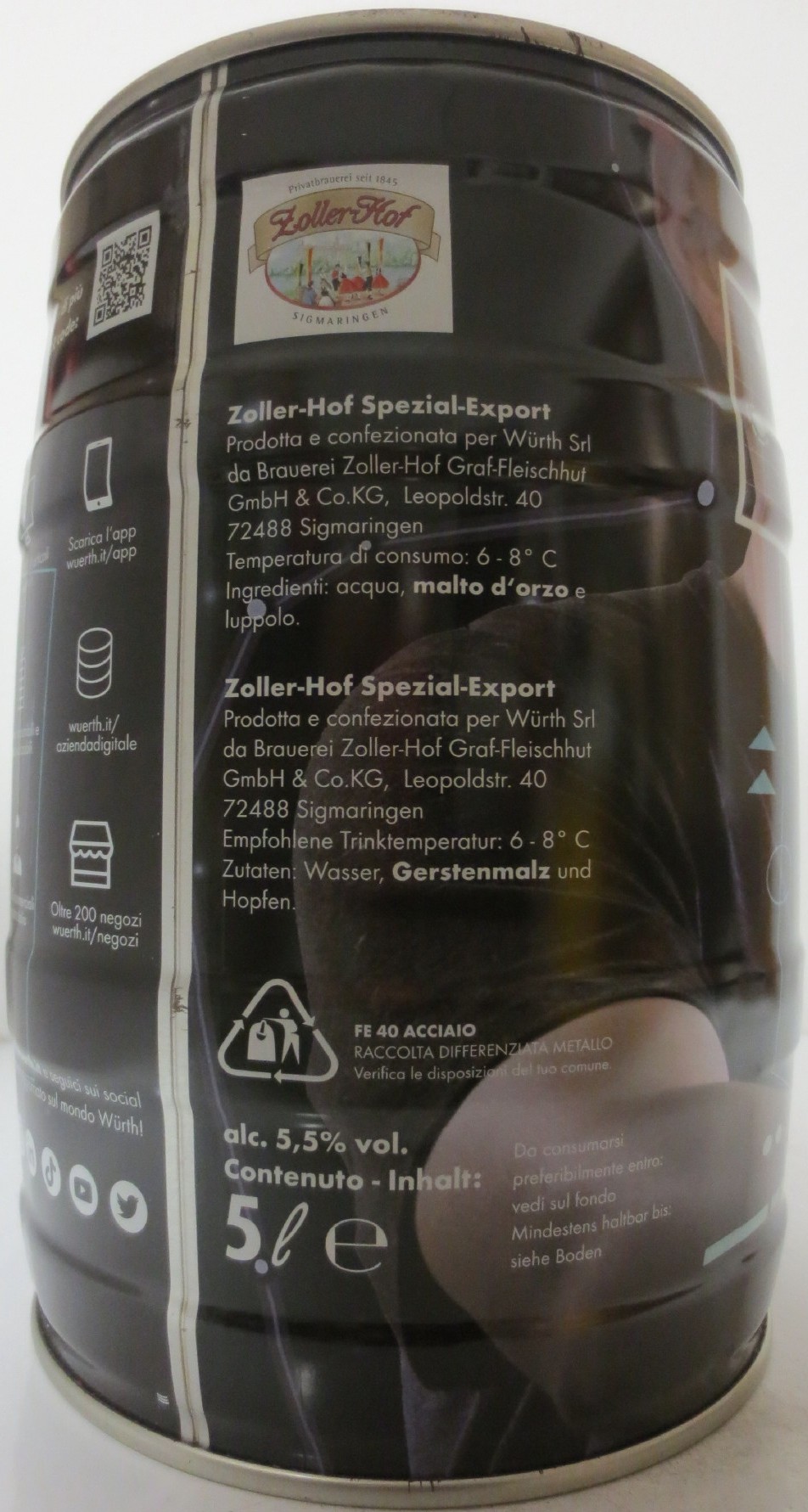 WÜRTH inovation is our mindsef Premium Beer (5L) Nr.1