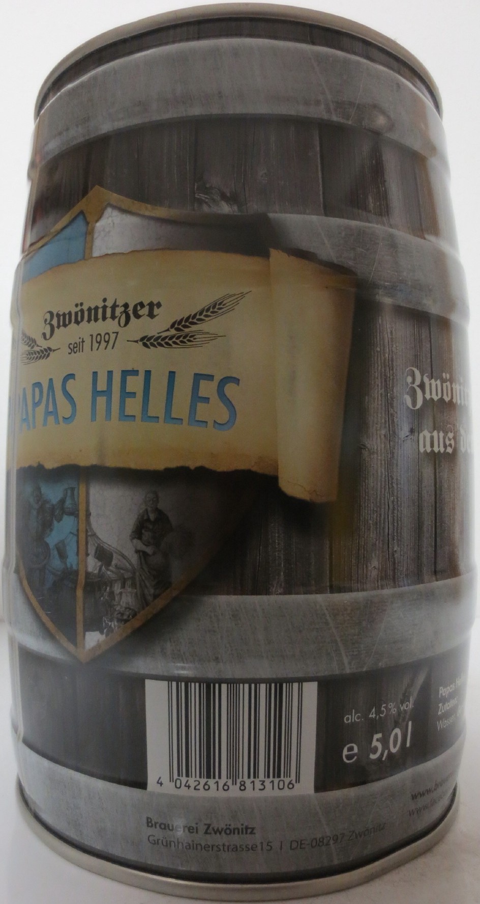 Zwönitzer PAPAS HELLES (5L) Nr.1 