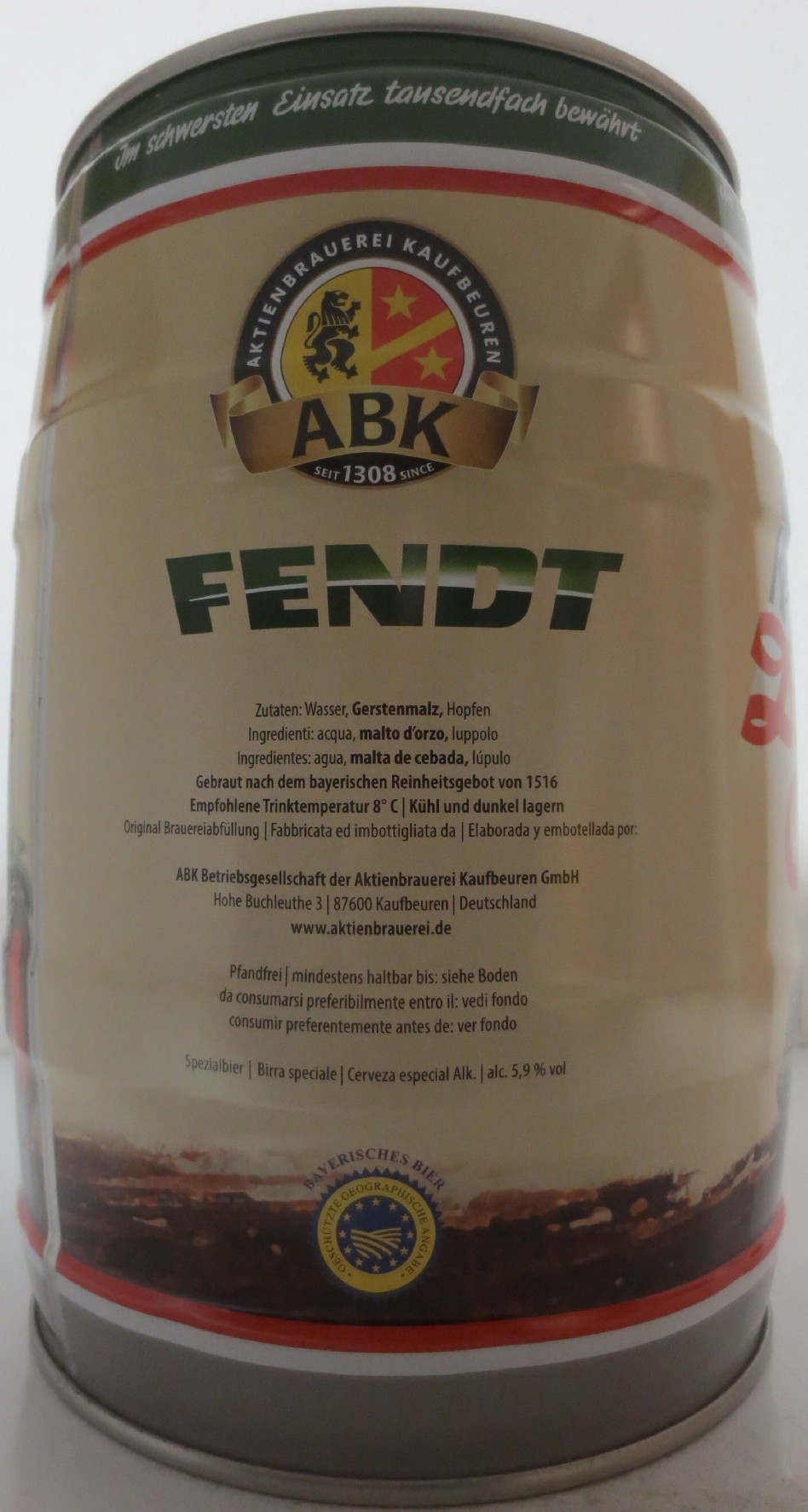 ABK FENDT Dieselroß Öl (5L) Nr.2