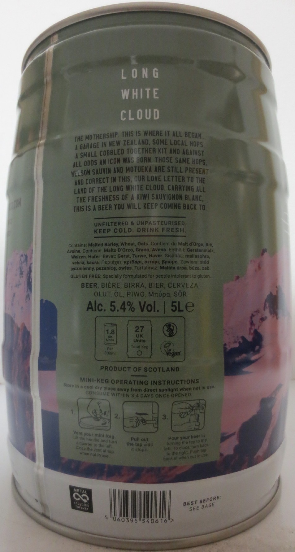 TEMPEST BREWING CO LONG WHITE CLOUD (5L) Nr.1 