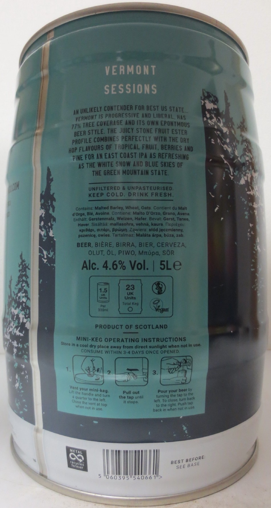 TEMPEST BREWING CO VERMONT SESSIONS (5L) Nr.1 