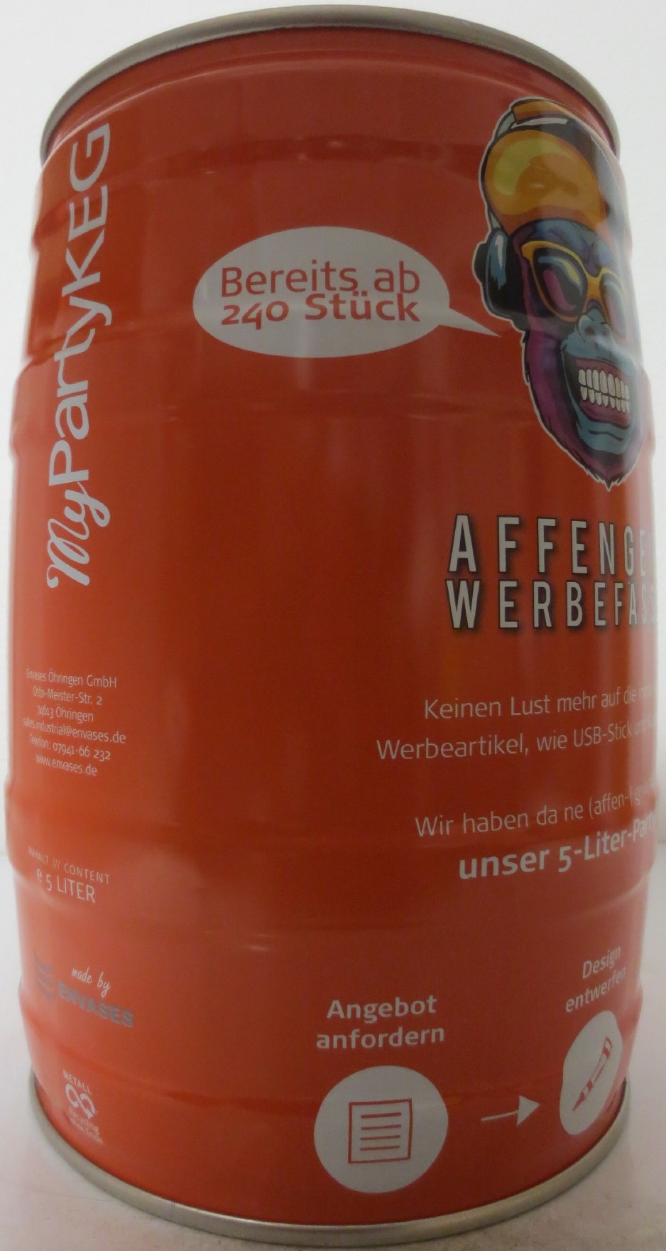 AFFENGEILE WERBEFÄSSER (5L) Nr.3 (červený)