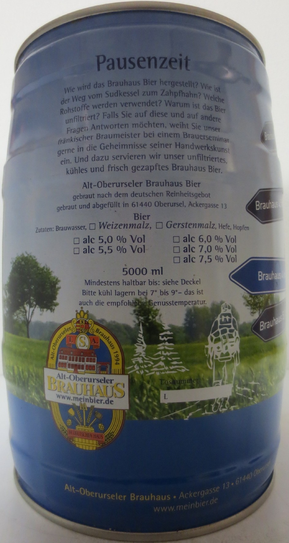 BRAUHAUS Alt-Oberurseler www.meinbier.de (5L) Nr.1
