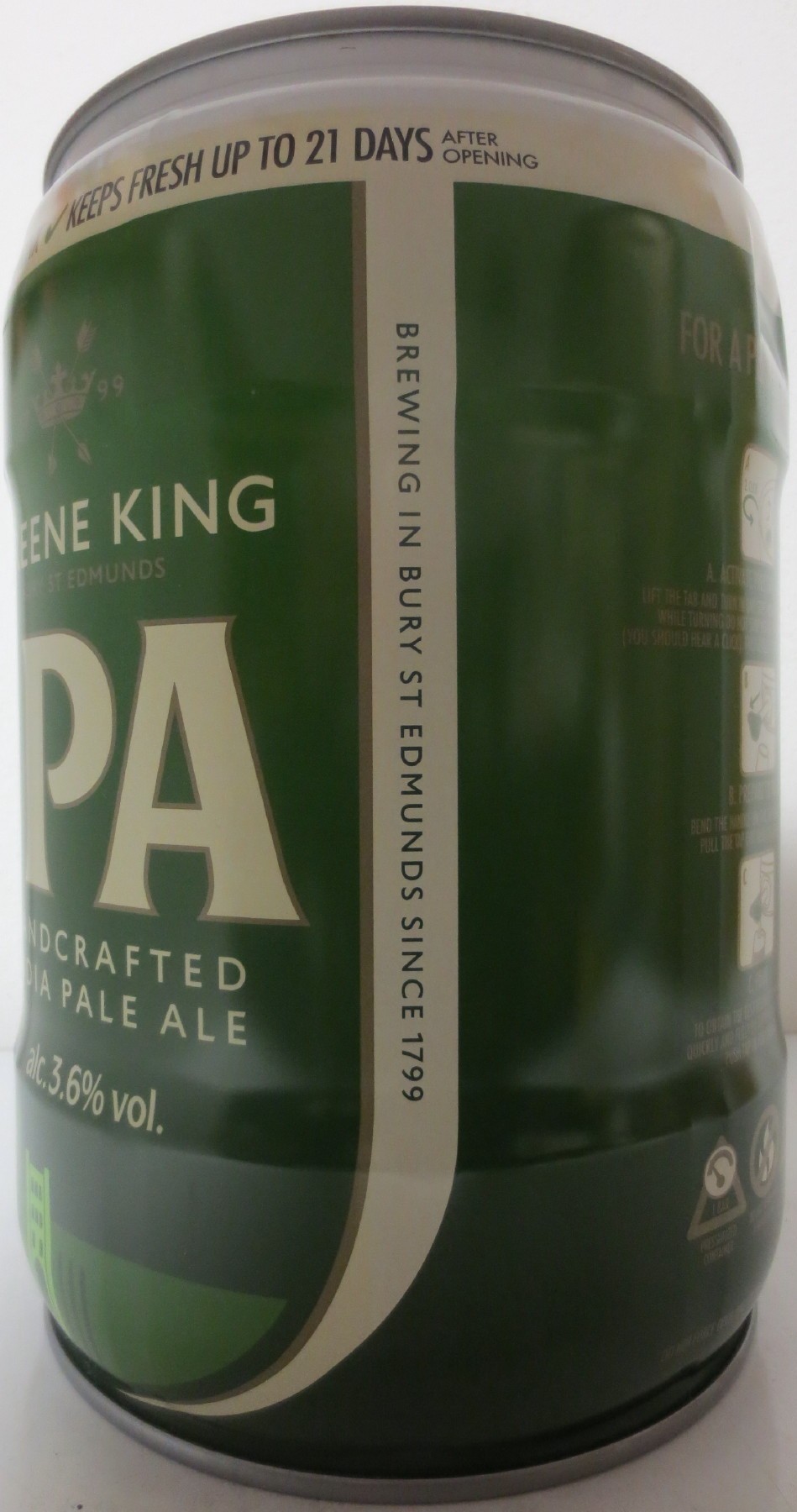 GREENE KING IPA HANDCRAFTED INDIA PALE ALE (5L) Nr.2