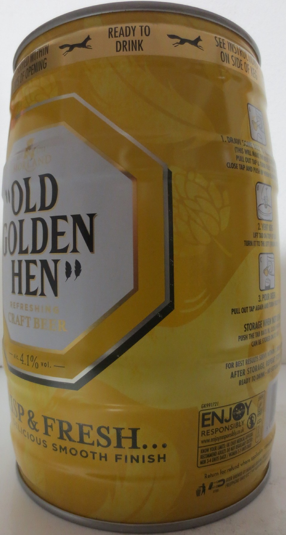 MORLAND OLD GOLDEN HEN REFRESHING CRAFT BEER (5L) Nr.2