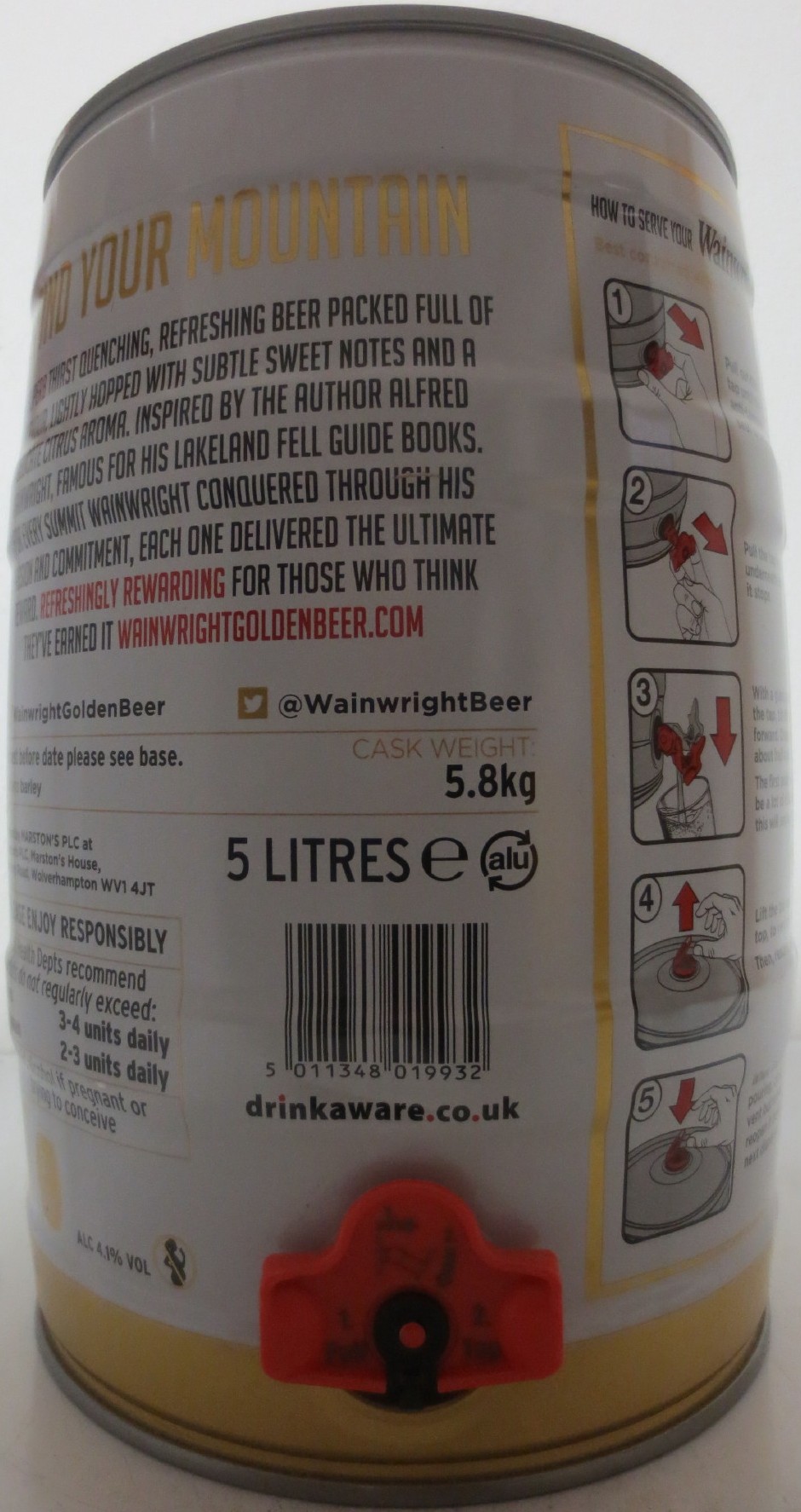 Wainwright THE GOLDEN BEER (5L) Nr.1 