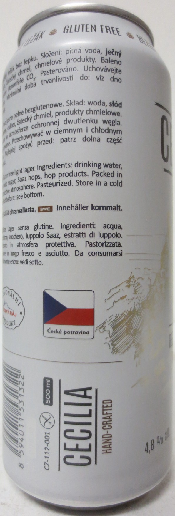 CELICIA HAND-CRAFTED BEZLEPKOVÝ LEŽÁK GLUTEN FREE 11 (CZ) (50cl) (B/O) č.1