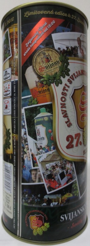 Svijany SVIJANSKÝ MÁZ Světlý ležák 27.SLAVNOSTI SVIJANSKÉHO PIVA 16.7.2016 (200cl) č.1